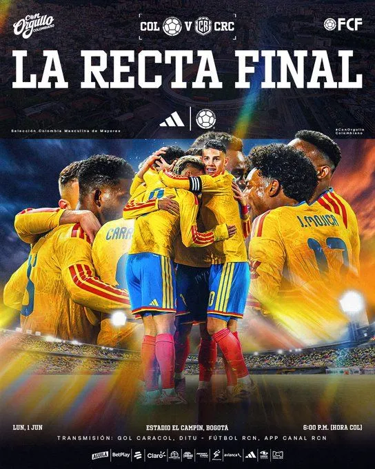 La selección se despide hoy frente a Costa Rica; Jhon Jader Durán sin equipo; Yasser Asprilla regresa a España,  Selección femenina citada para liga de naciones