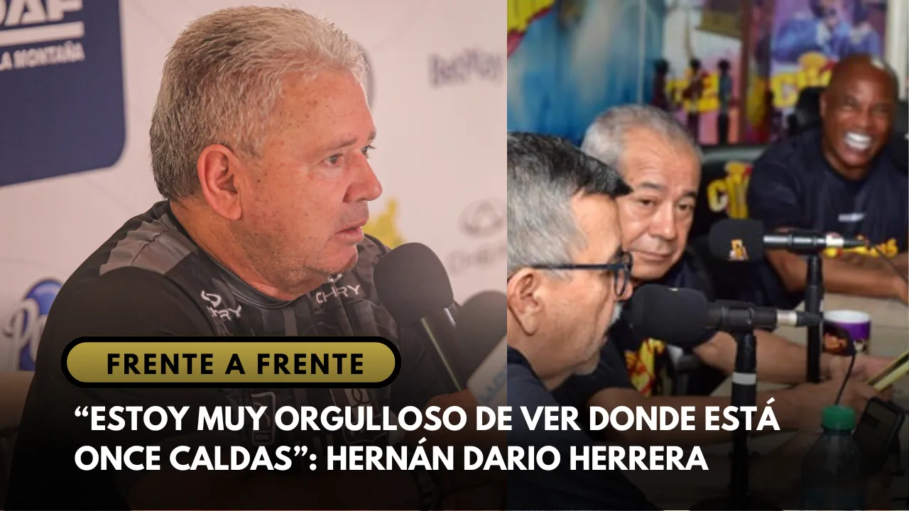 Frente a Frente | Estoy muy orgulloso de ver donde está Once Caldas: Hernán Dario Herrera