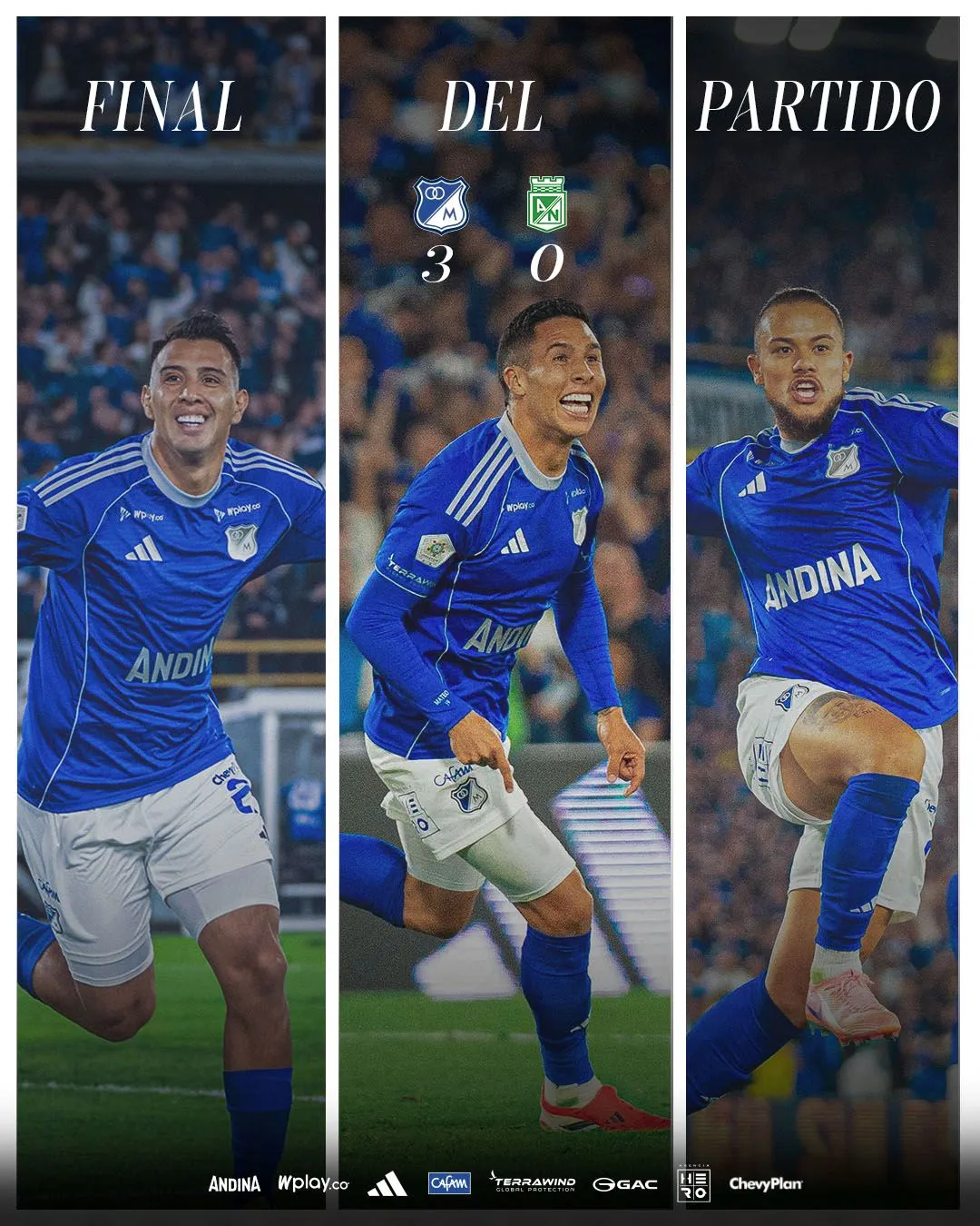 ¡Que triunfo el de Millonarios!: Casale.