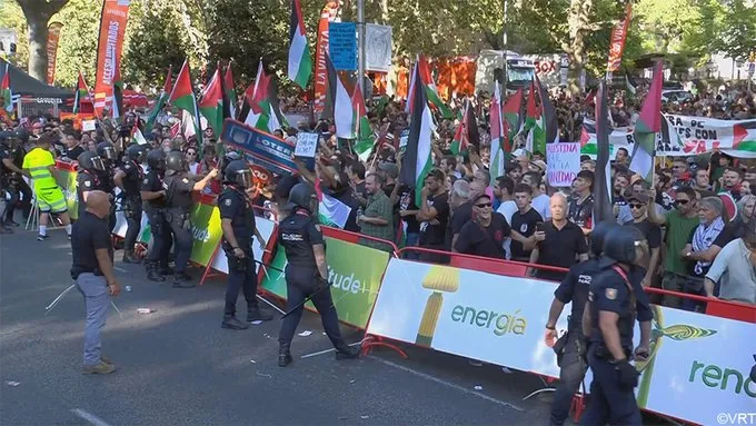 Vuelta a España: Jonas Vingegaard es campeón en una etapa final sin final por las manifestaciones contra Israel