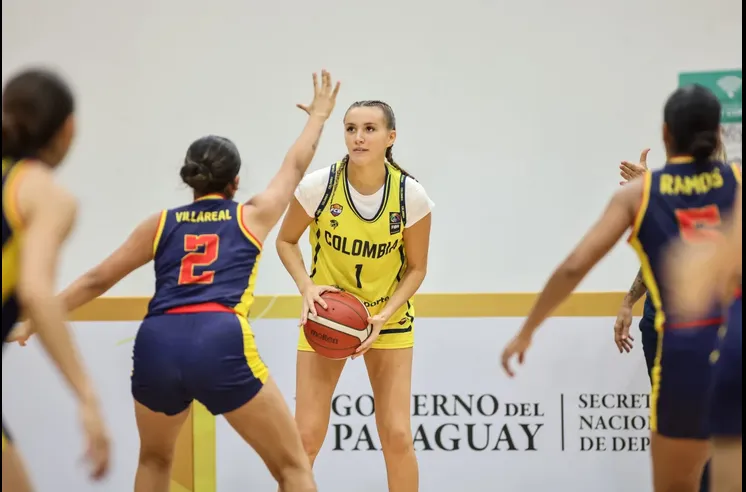 Holgadamente, la selección Colombia supera a Ecuador en el Sudamericano femenino sub 17 de baloncesto