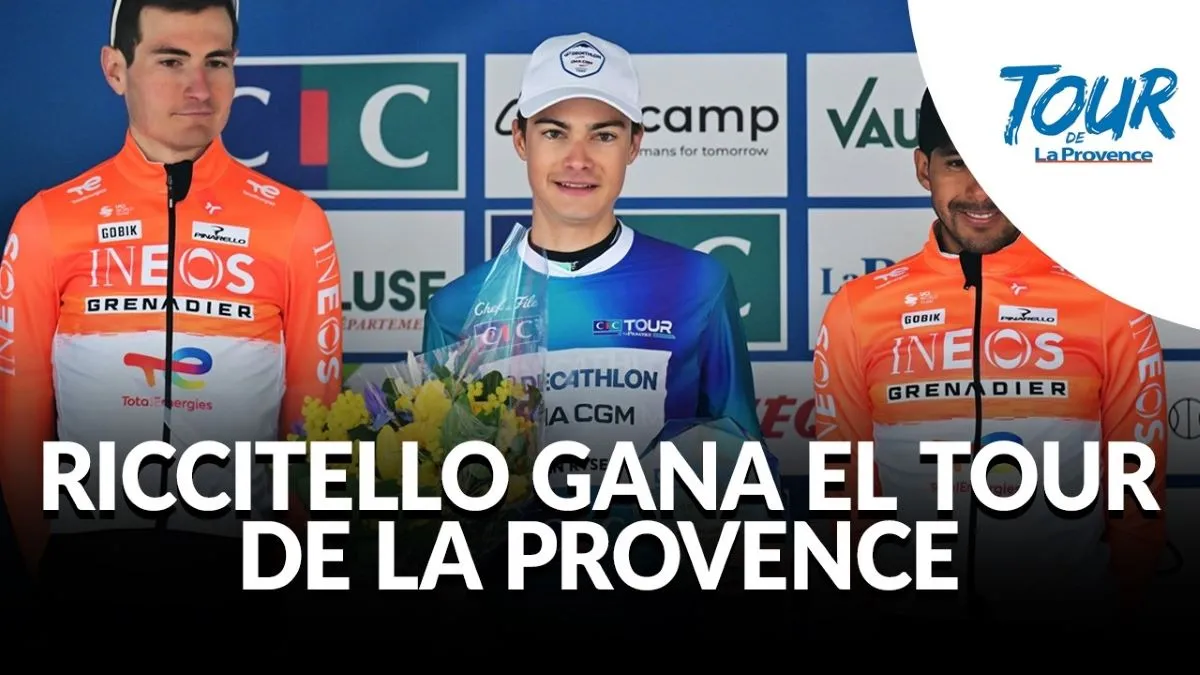 Brandon Rivera, tercero de la clasificación general del Tour de la Provence 2026.