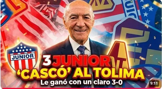 "Junior  hace superioridad numérica donde está la pelota" Wbeimar lo dice.