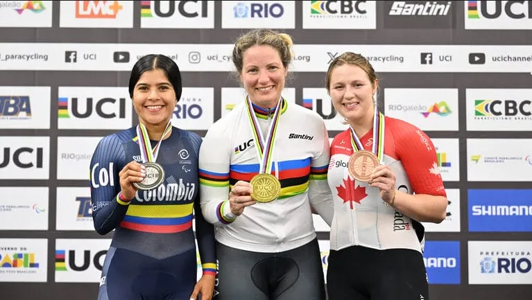 Con medalla para Paula Caballero, Colombia debuta en el Mundial de paracycling de pista