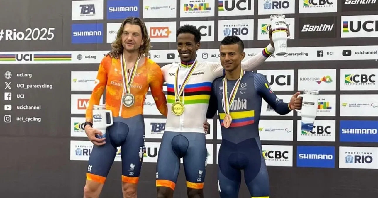 Con doble medalla de bronce, Colombia cierra el Mundial de paracycling de pista