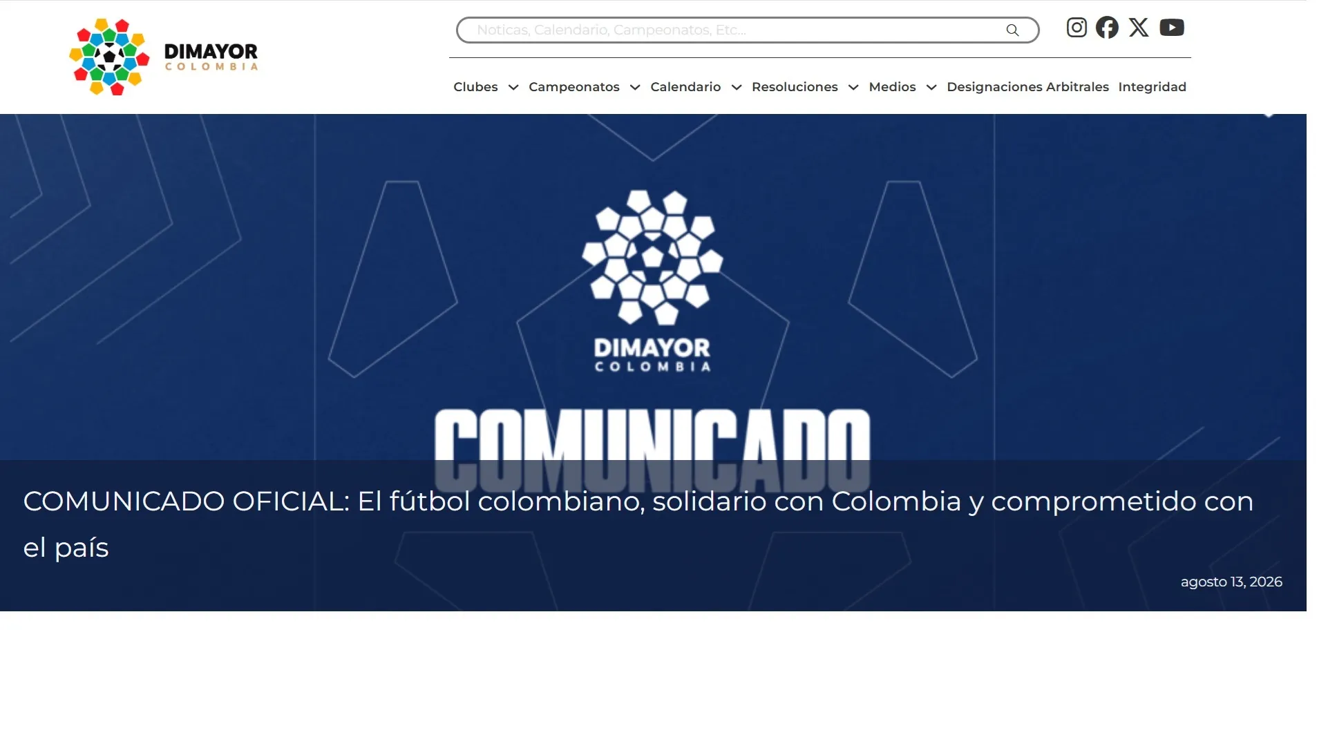 Aplazada la fecha 5ta de la liga; América busca donde jugar; Johan Mujica al Getafe; colombianos en el exterior