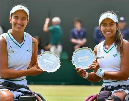 En Wimbledon, María Angélica Bernal logra el primer subtítulo de Colombia en un grand slam en silla de ruedas