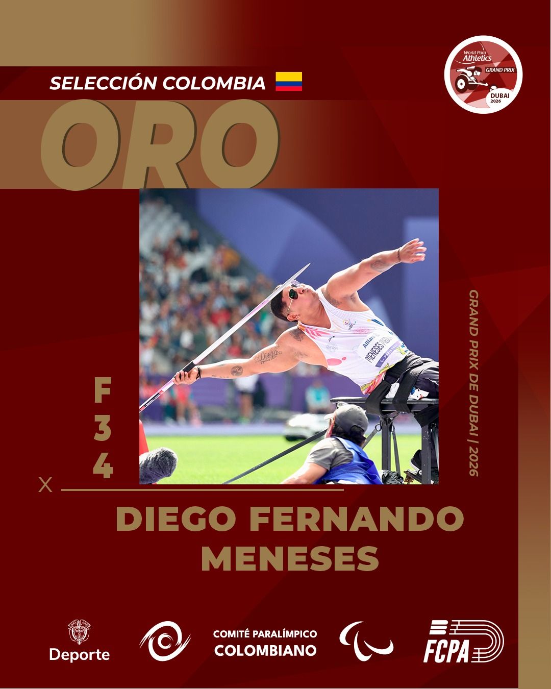 Paralimpico Diego Fernando Meneses