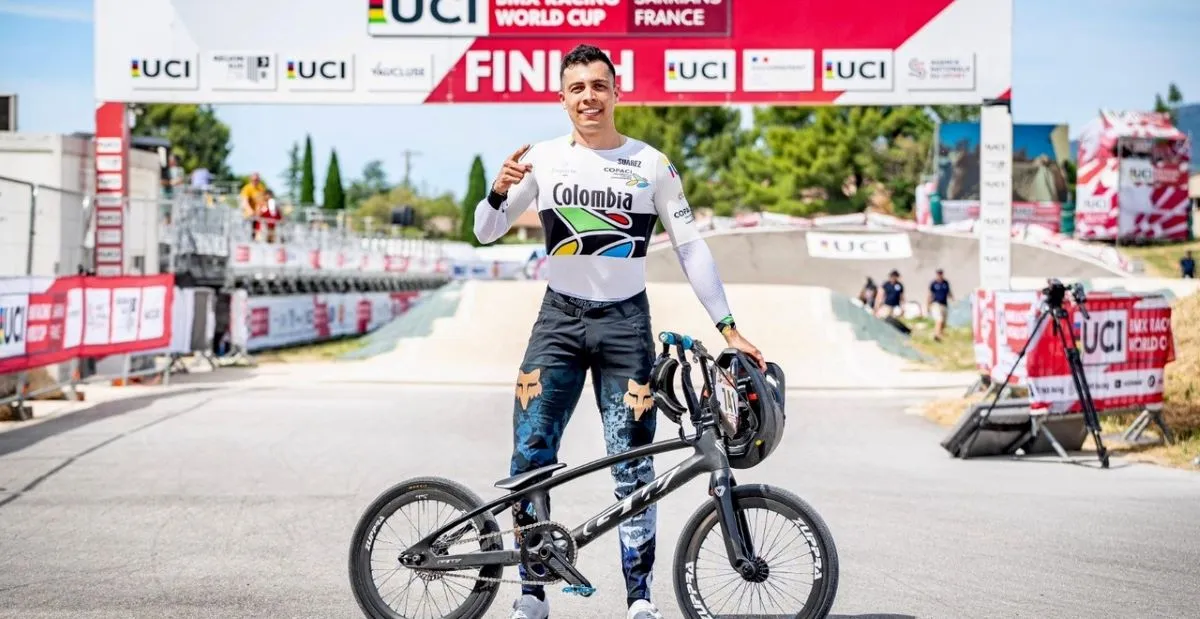 Indeportes Antioquia: Diego Arboleda asumió el liderato de la clasificación general de la Copa Mundo UCI BMX Racing 2026