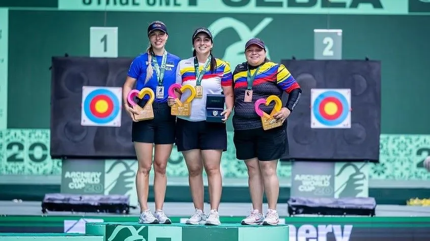 Copa Mundo Tiro con arco: Colombia sumó tres medallas. Sara lo