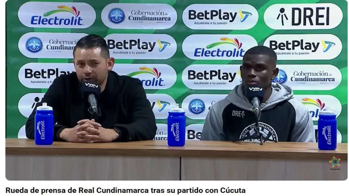 [Vídeo] "La expulsión  nos hizo replantear el partido" Juan David Niño, DT Real Cundinamarca.