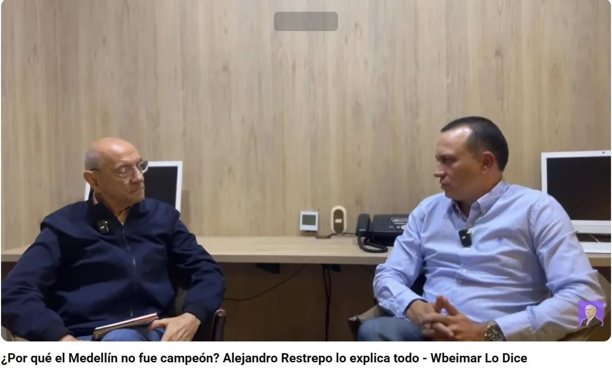 ¿Los jugadores se pararon en la final?  Entrevista de Wbeimar a Alejandro Restrepo DT del DIM