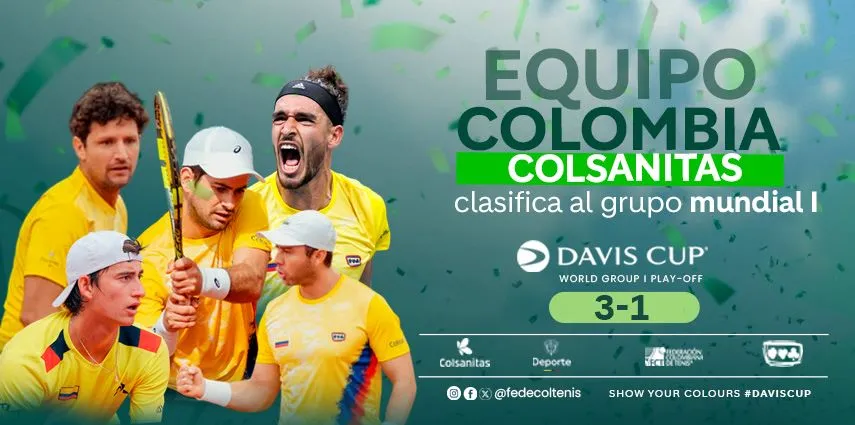 Copa Davis: Con final vergonzosa, Colombia fue contundente frente a Marruecos, 1x3. 