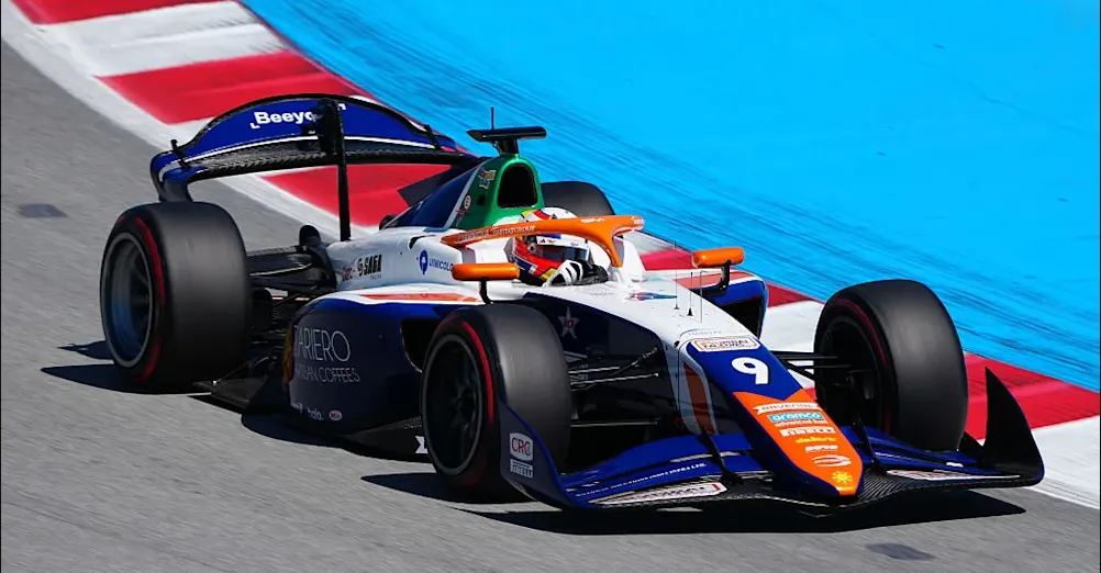 Montoya sin puntos y Lindblad gana la carrera sprint del Gran Premio de Emiratos Árabes Unidos de Fórmula 2
