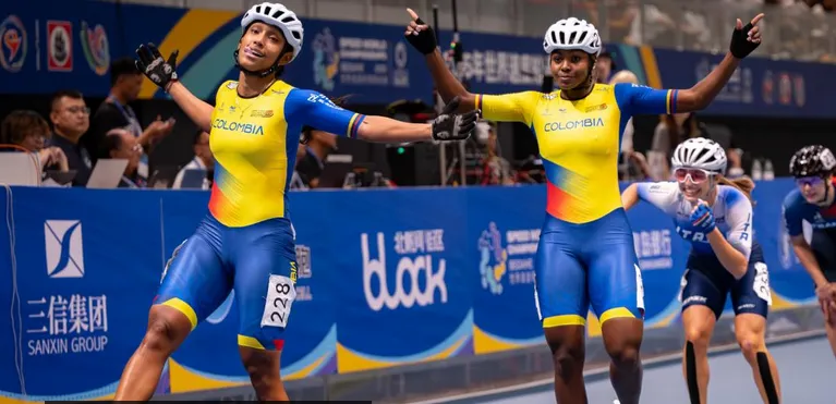 Sigue la cosecha de títulos de Colombia en el Mundial de patinaje velocidad: se suman cuatro oros más