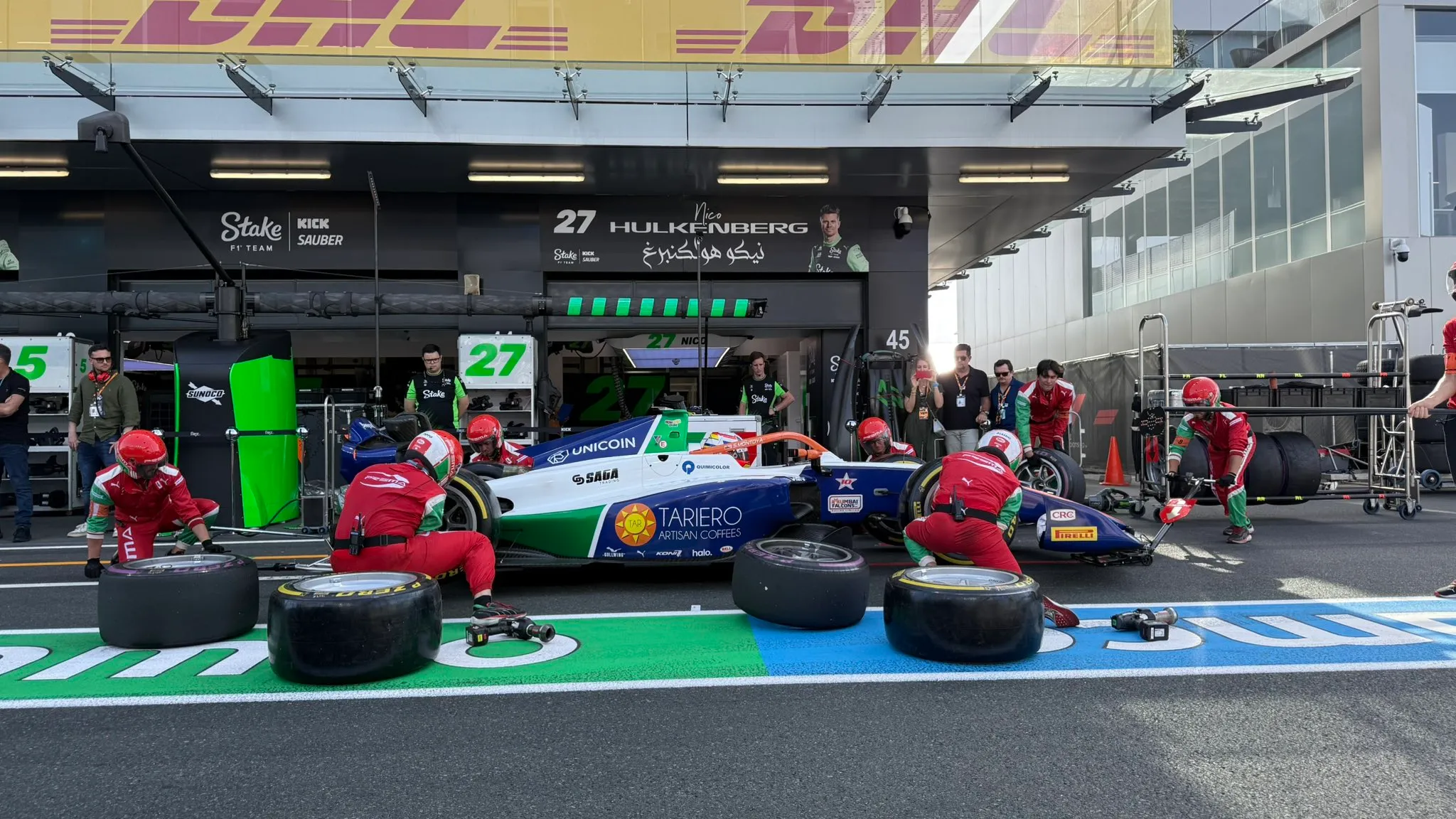 Sebastián Montoya, sin podio ni puntos por problemas mecánicos en la carrera sprint del Gran Premio de Azerbaiyán de Fórmula 2