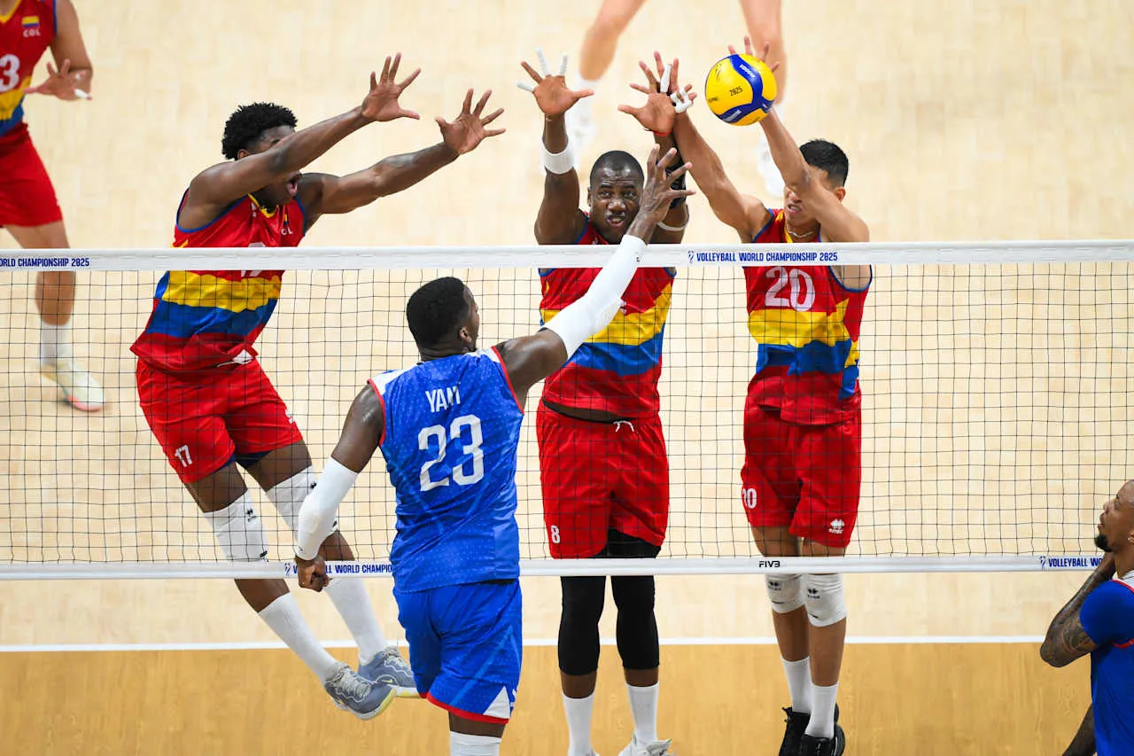 Cuba supera a la selección Colombia en su segunda salida en un Mundial de voley