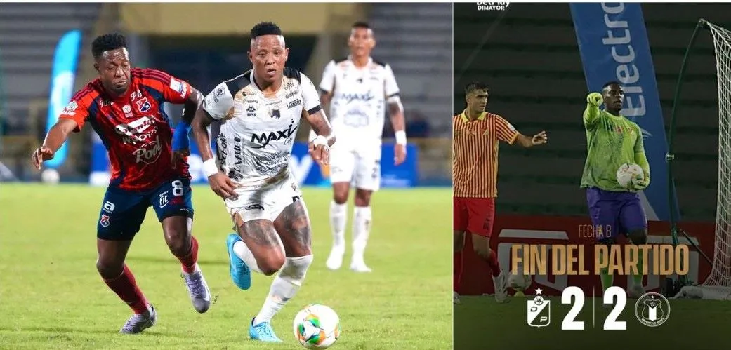Dos empates de infarto al inicio de la  8va fecha liga Betplay.