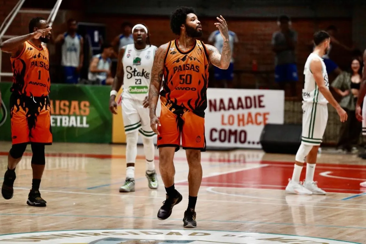 Liga Señal Colombia de baloncesto: Paisas picó en punta 2x0 frente a Caimanes del llano